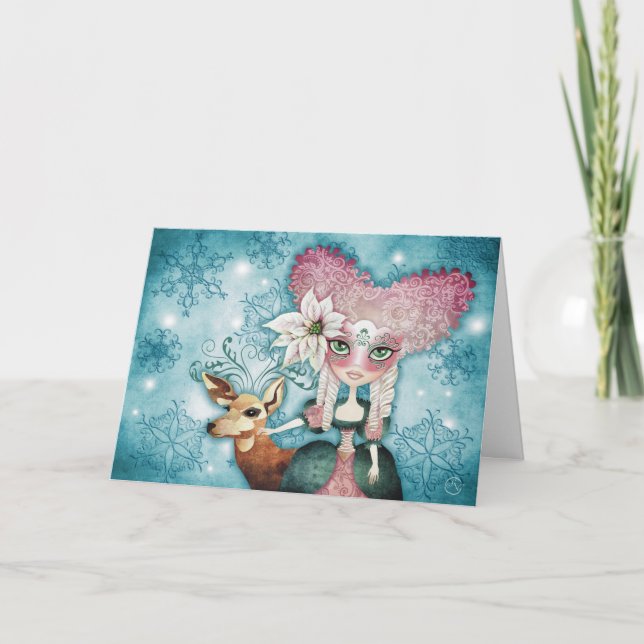 Cartão De Festividades Noelle's Winter Magic Cards (Frente)
