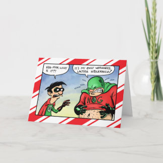 Cartão De Festividades Nog Man Lactose Intolerante Natal