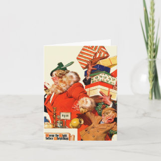 Cartão De Festividades Noite antes do Natal