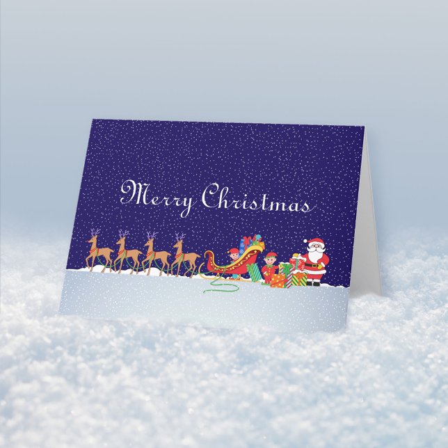 Cartão De Festividades Noite antes do Natal (Criador carregado)