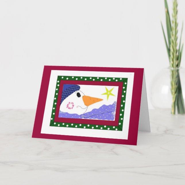 Cartão De Festividades Noite Congelada (Frente)