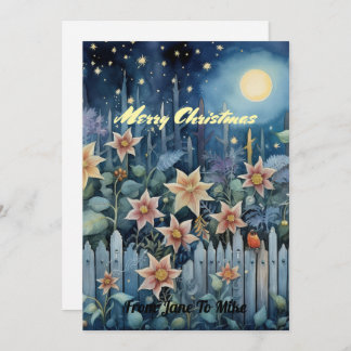 Cartão De Festividades Noite de Natal Impressionante