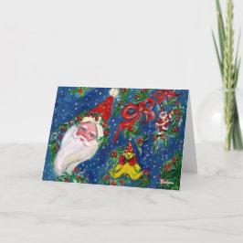 CARTÃO DE FESTIVIDADES NOITE DE NATAL MUSICAL / PAPAIS NOEIS COM BRINQUED