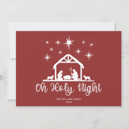 Cartão De Festividades Noite Santa Tipografia da Escritura Natividade 3 F