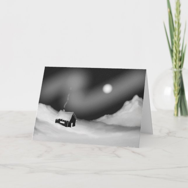 Cartão De Festividades Noite Silenciosa (Frente)