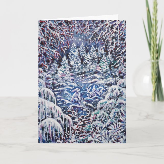 Cartão De Festividades Noite Silenciosa (Frente)