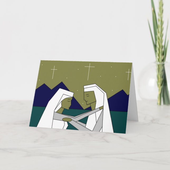 Cartão De Festividades Noite Silenciosa (Frente)