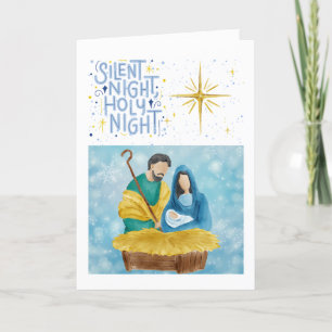 Cartão De Festividades Noite Silenciosa, Noite Santa - Saudações - Natal