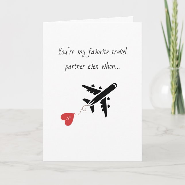 Cartão De Festividades Noivado Simples e Engraçado para namorado marido P (Frente)