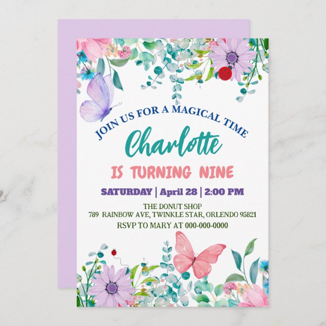 Cartão De Festividades Nome da Festa de aniversário de cimento do dinossa (Frente/Verso)