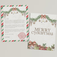 Nome e endereço personalizados Carta de papais noe