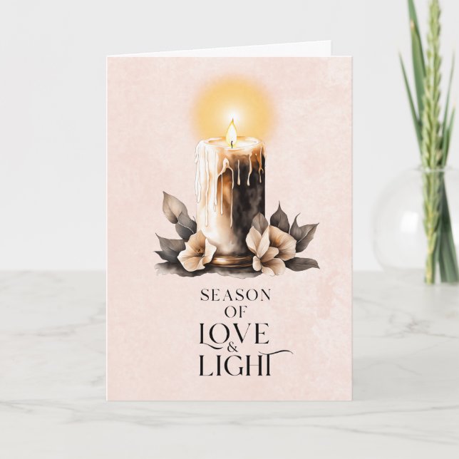 Cartão De Festividades Non-Photo Folded Holiday Greeting Card (Frente)