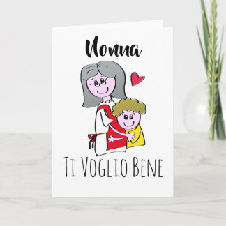 Cartão De Festividades Nonna ti voglio bene Biglietto di auguri