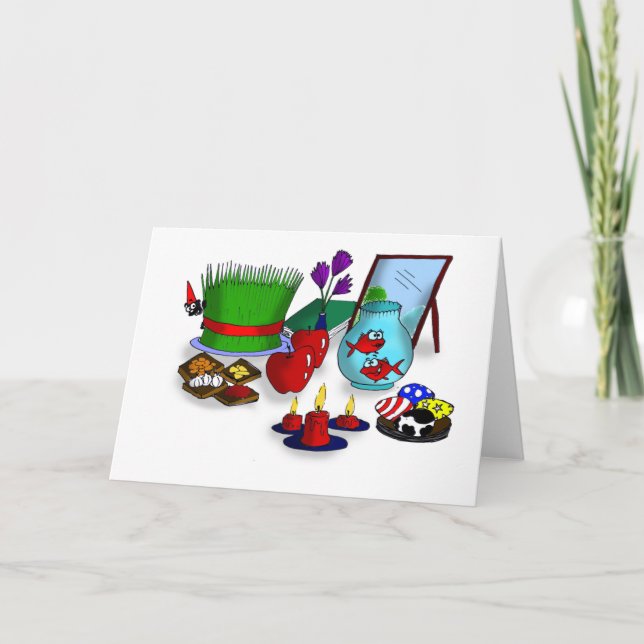 Cartão De Festividades Norooz Cartoon (Frente)