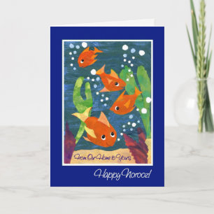 Cartão De Festividades Norooz Goldfish "From Our Home to Yours"