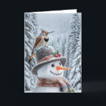 CARTÃO DE FESTIVIDADES NORTE FLICKER SNOWMAN - WINTER WONDERLAND<br><div class="desc">Norte Flicker Snowman Este cartão de Natal é um lembrete espantoso da beleza e graça durante a época de férias. O Norte Flicker Snowman ensina um sentimento de maravilha e alegria, inspirando-nos a todos a abraçar esta época mágica do ano. Prepare-se para espalhar alegria e felicidade este Natal com o...</div>