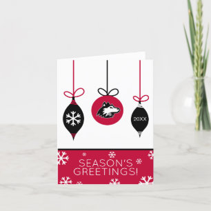 Cartão De Festividades Northern Illinois Huskies Natal