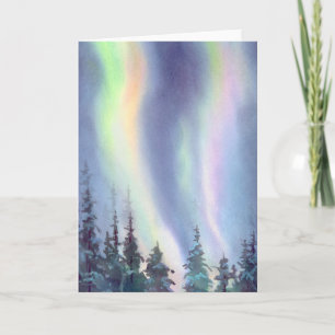 Cartão De Festividades NORTHERN LIGHTS by SHARON SHARPE