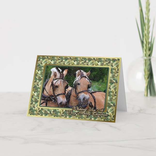 Cartão De Festividades Norwegian Fjord Blank Christmas Card (Frente)