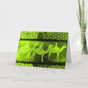 Cartão De Festividades Nós 3 Kings, Green!