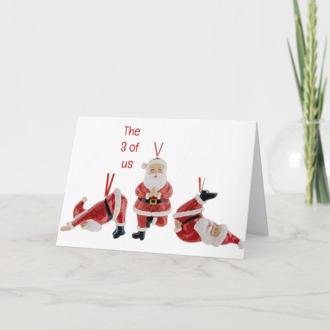 CARTÃO DE FESTIVIDADES NÓS 3 QUEREMOS DIZER NATAL DE MERCADO (Frente)