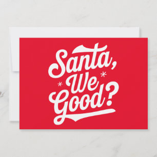 Cartão De Festividades Nós Estamos Bem Com O Papai Noel? Presente De Nata