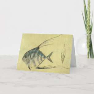 Cartão De Festividades Nós Pescamos um Feliz Natal para Você, Vida Marinh