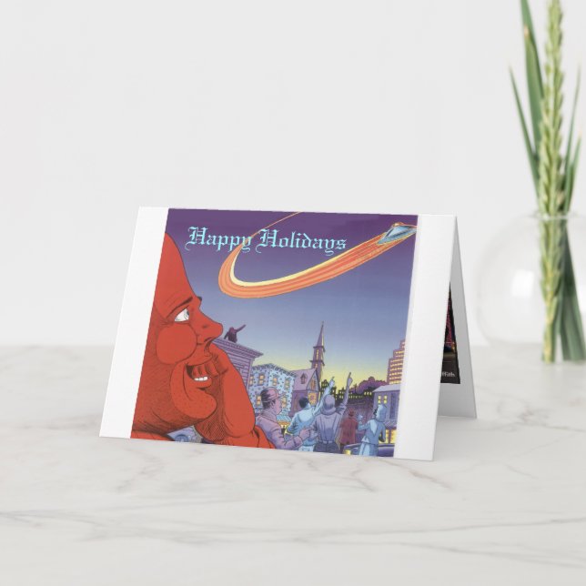 Cartão De Festividades Nós somos tidos o Natal ainda? (Frente)