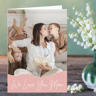 Cartão De Festividades Nós Te Amamos Mamãe Foto Personalizada Dia das Mãe