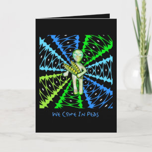 Cartão De Festividades Nós vimos na passagem das ervilhas… as batatas