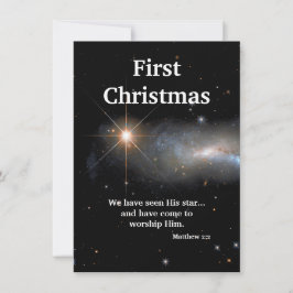 Cartão De Festividades Nós Vimos Sua Estrela