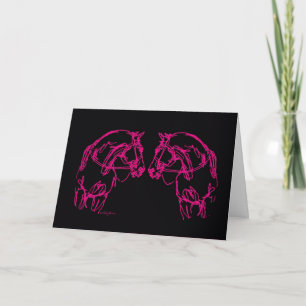 Cartão De Festividades Nose to Nose Card black