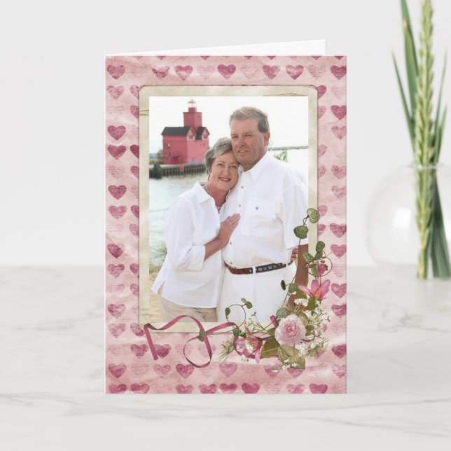 Cartão De Festividades Nossa História de Amor (Frente)