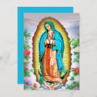 Nossa Senhora de Guadalupe Floral com Oração