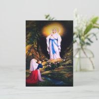 Nossa Senhora de Lourdes com Oração
