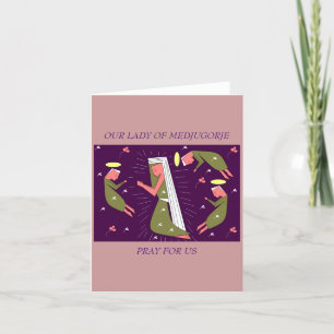 Cartão De Festividades Nossa Senhora De Medjugorje