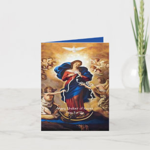 Cartão De Festividades Nossa Senhora Undoer of Knoyer Prayer
