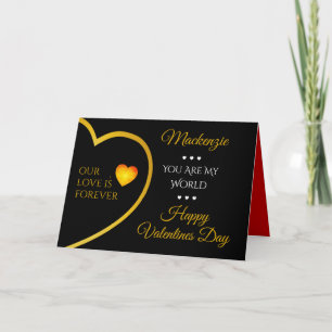 Cartão De Festividades Nosso Amor é Para Sempre BLACK Dia dos Namorados