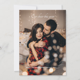 Cartão De Festividades Nosso Cheque de Natal de Gravidez este ano