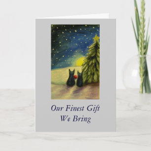 Cartão De Festividades Nosso presente que mais fino nós trazemos
