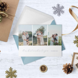 Cartão De Festividades Nossos melhores votos de múltiplas fotos