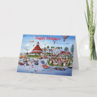 CARTÃO DE FESTIVIDADES NOSTALGIA, HOTEL DEL CORONADOCALIFORNIA
