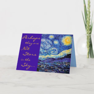 Cartão De Festividades Not stars, Starry night