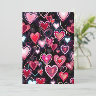 Cartão De Festividades Nota de Amor
