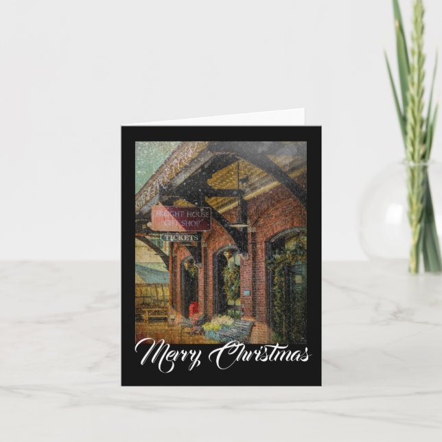 Cartão De Festividades Nota de Natal Compre para presentes (Frente)
