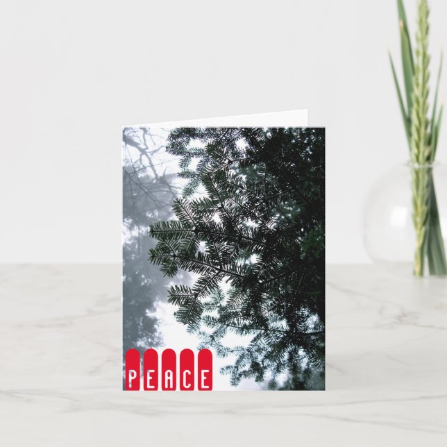 Cartão De Festividades Note Card - PEACE (Frente)