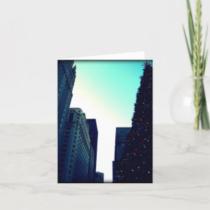 Cartão De Festividades Notecard Árvore de Natal de Chicago