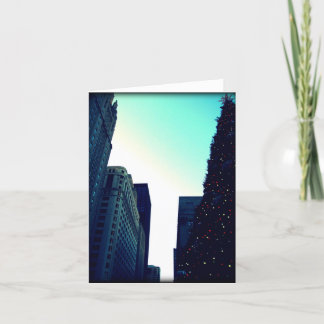 Cartão De Festividades Notecard Árvore de Natal de Chicago