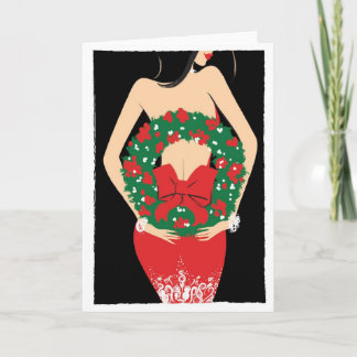 Cartão De Festividades Notecard da grinalda