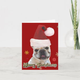 Cartão De Festividades Notecard de toucinho francês natalino